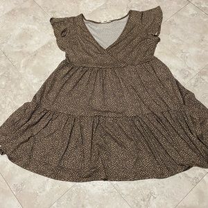 Jessica Simpson Cheetah Tiered Dress